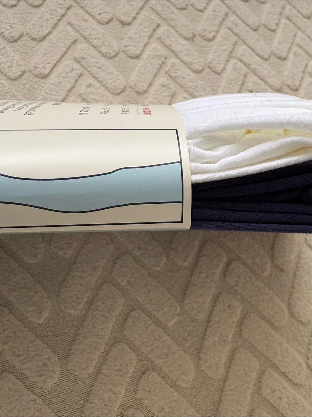Target Cat & Jack Girls Opaque Tights – Navy & White (2 Pairs) New (12-14)